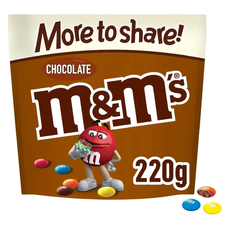 ---M&M's Chocolate More To Share Pouch Bag 220g