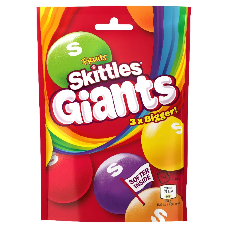 - Dog anti-slip matSkittles Giants Vegan Chewy Sweets Fruit Flavoured Pouch Bag 132g