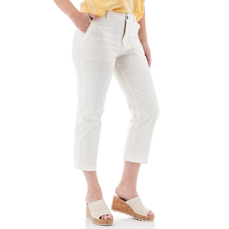 - Parrot climbing and standing wooden frameWomen's Landis Crop Pant - Egret