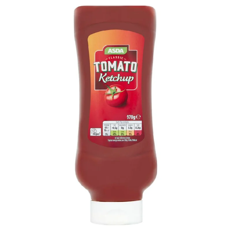 - Air box TSA certified check-inASDA Classic Tomato Ketchup