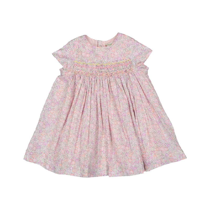 - Postoperative pet anti-licking Elizabethan collarBonpoint Pink Floral Blush Maruska Smocked Dress