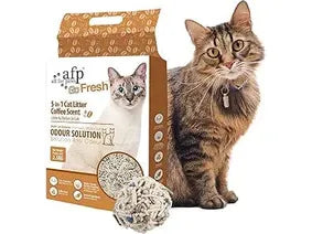 Pet comb: used to comb pet hair,AFP 5-In-1 Coffee Cat Litter 2.5KGS