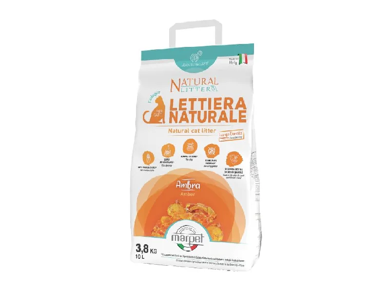 Pet grooming and cleaning products:LITTER SAND LETTIERA 10 LT Amber