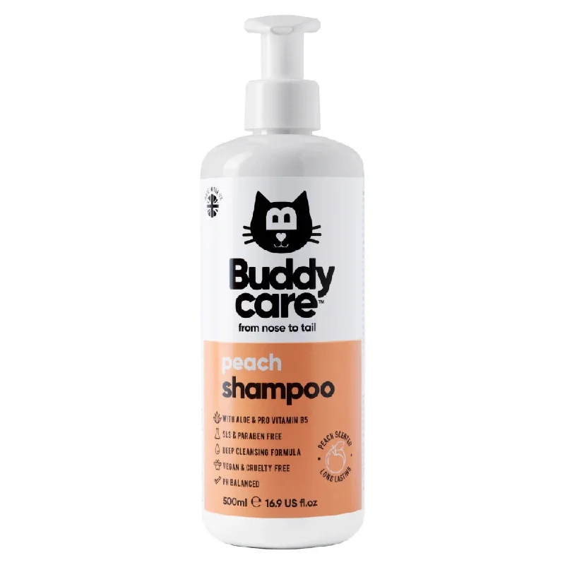 with the functions of decontamination, deodorization, and nourishment.20% OFF: Buddycare Peach Cat Shampoo 500ml