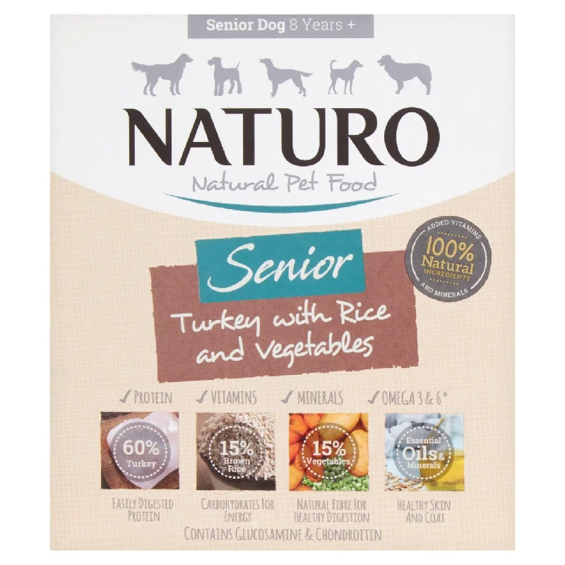  -Fish-containing dog foodNaturo Senior Turkey & Rice with Vegetables 400g