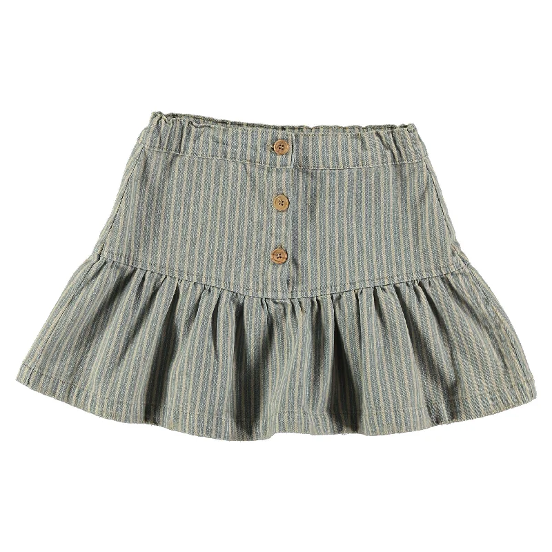  -Anti-scratch scratching board AND cat bed in oneTocoto Vintage Blue Denim Striped Mini Skirt