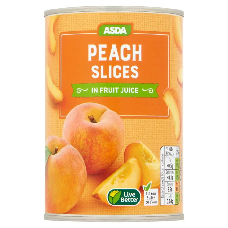 - Pet tear stain cleaning wipesASDA Peach Slices in Fruit Juice