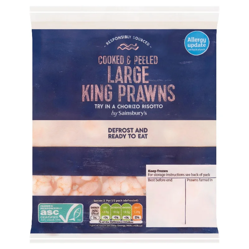 - Pet smart GPS locatorSainsbury's Frozen Large Cooked & Peeled King Prawns ASC 180g