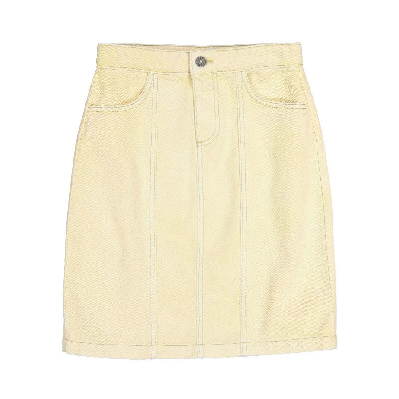 - Cat anti-jump window safety netTocoto Vintage Yellow Denim Skirt