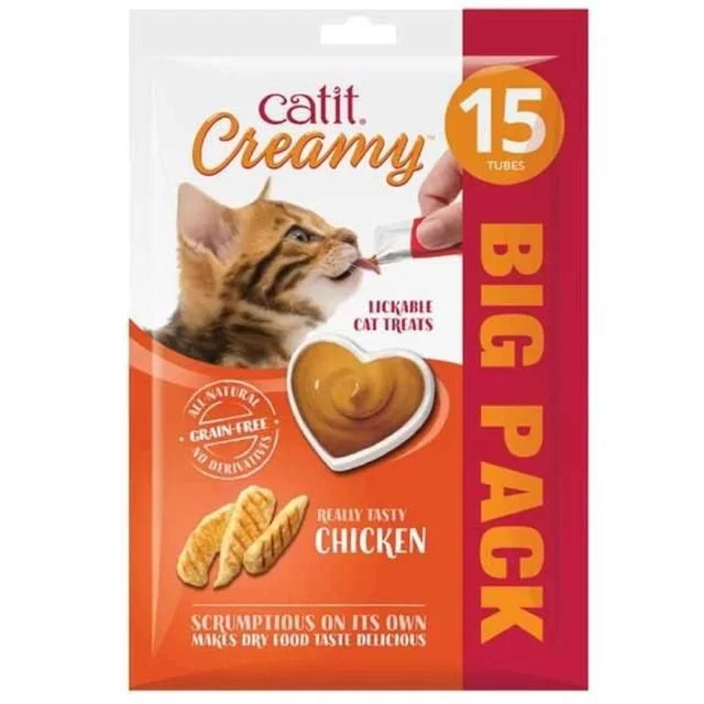 4. **Price and Purchasing**  Catit Creamy Chicken Cat Treat