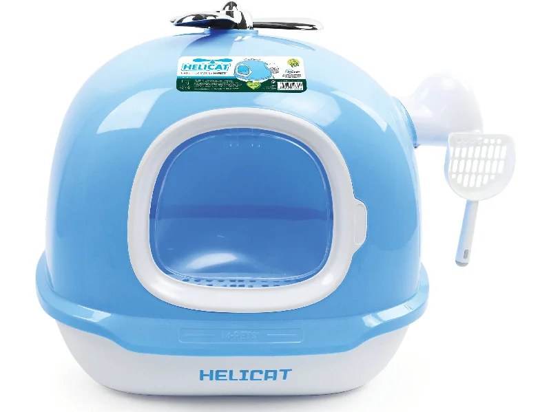 making it smoother and more shiny.Helicat Cat Litter Box Blue