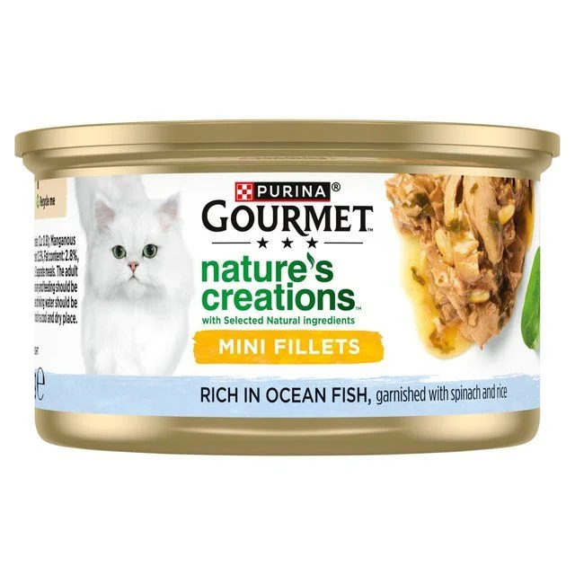 1. **Functional Cat Food**  Gourmet Nature's Creations Ocean Fish Wet Cat Food    85g