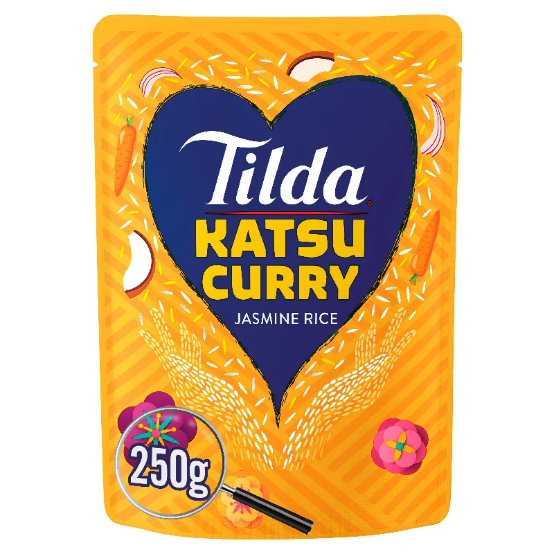 ---Tilda Microwave Rice Katsu Curry 250g