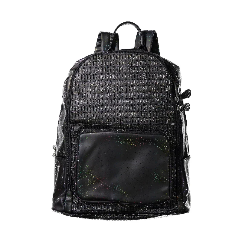 Pet grooming and cleaning products:Bari Lynn Glitter Crinkle Black Backpack