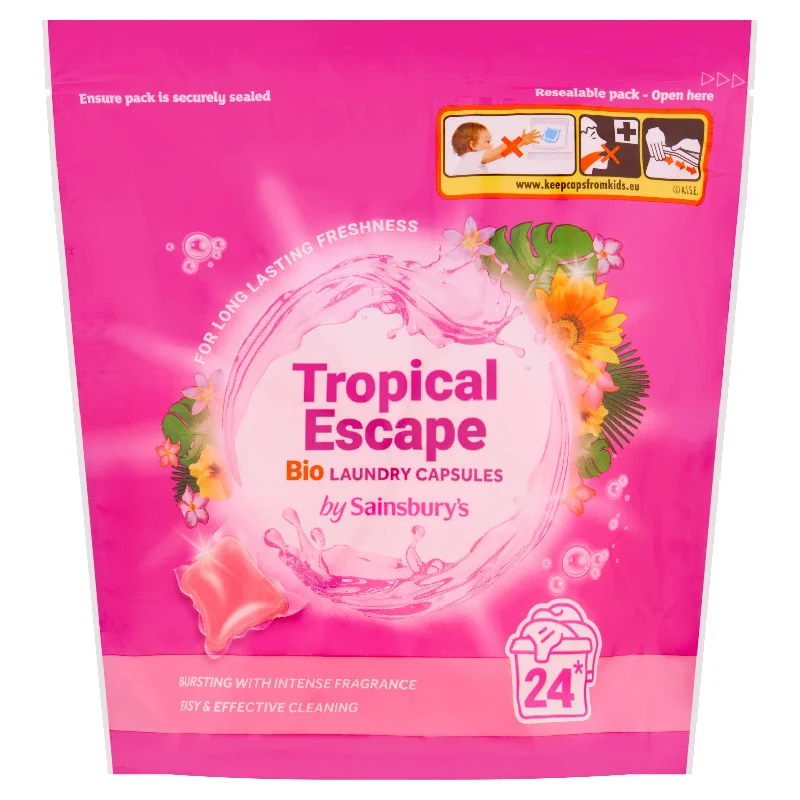 - Automatic temperature adjustment cat bedSainsbury's Tropical Escape Bio Laundry Capsules 24x19g