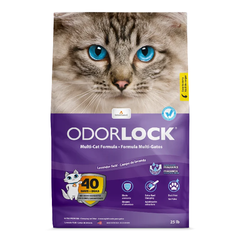 making it smoother and more shiny.ODORLOCK Ultra Premium Multi-Cat Lavender Field Scented Litter Formula